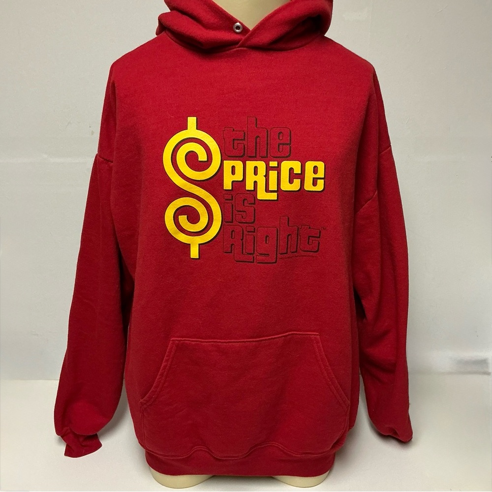 The Price Is Right Red Hooded Sweatshirt Jerzees XL Hoodie